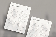 1 Page Simple Menu Template Canva, a Marketing Template by frommakertomaker (Thumbnail 1 of 7)