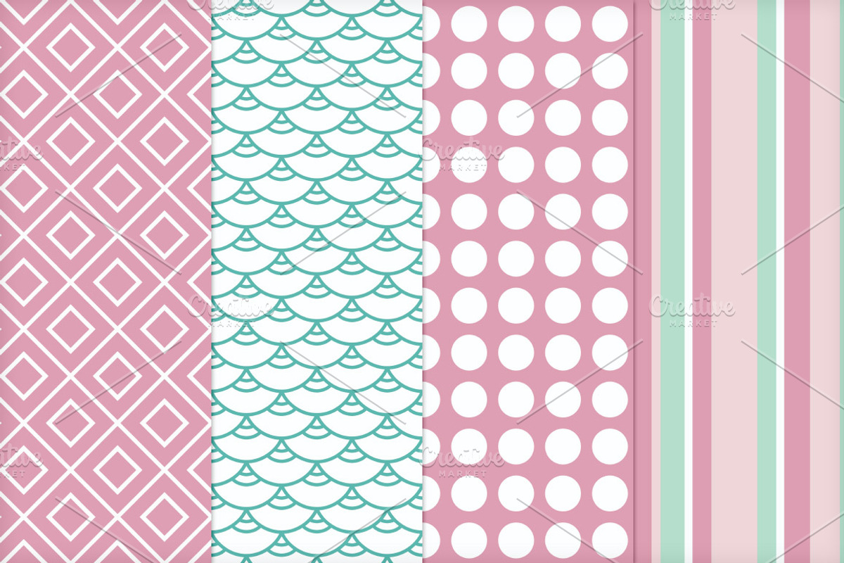 Seamless Digital Paper Patterns 1 preview 4