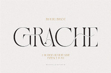 Grache Modern Ligature Serif Typefac