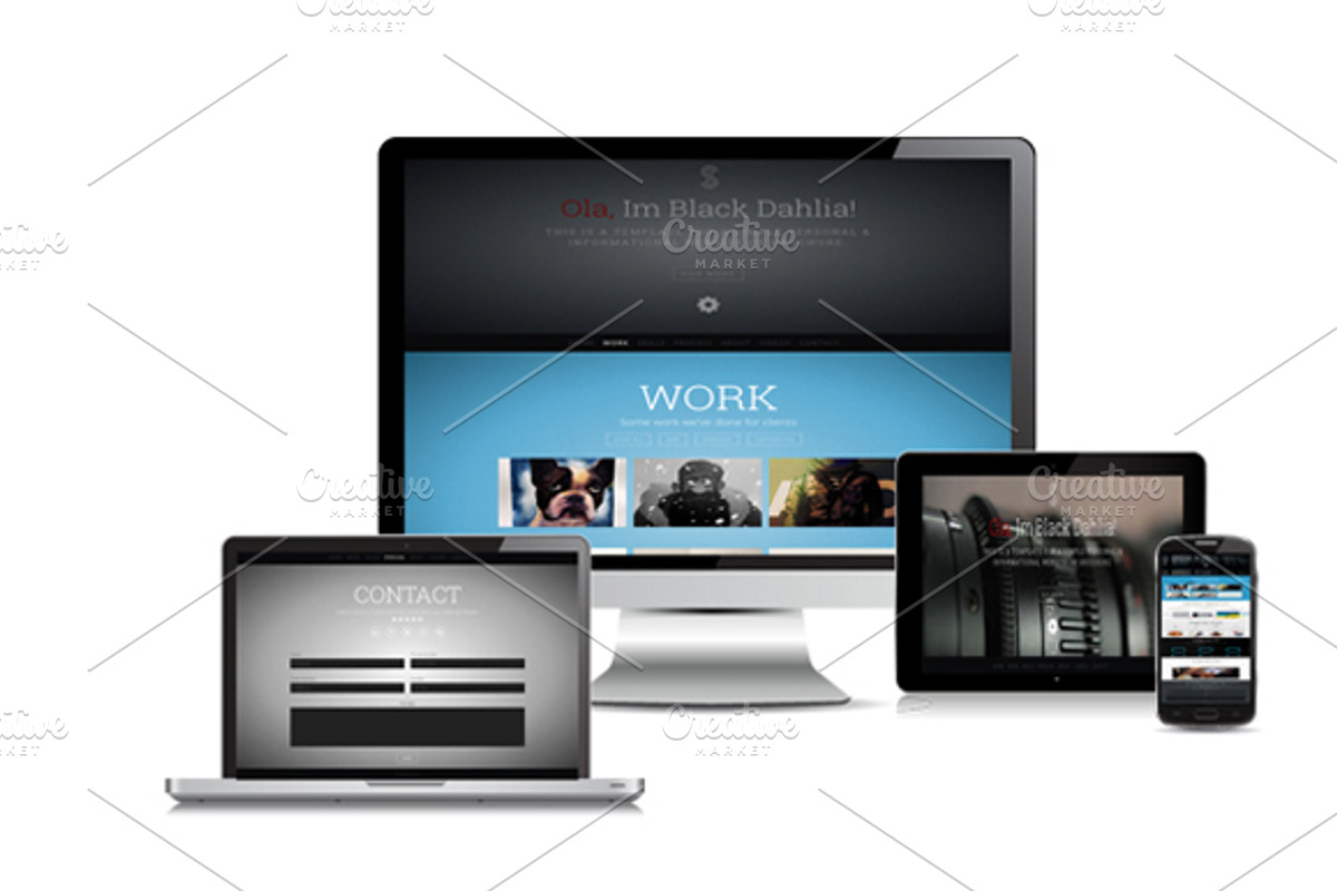 Black Dahlia, a Websites & App Template by Made in Cardiff (Photo 1 of 3)