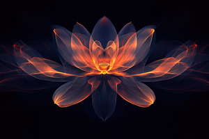 Elegant lotus flower in an AI, a Photo by Pavel_design