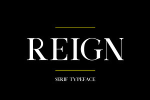 Reign Serif Typeface