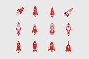 12 Rocket Icons, an Icon by Creative VIP (Thumbnail 1 of 3)