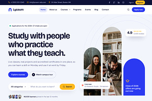 Lyceum - Education HTML Template, a HTML Template by Helenshop