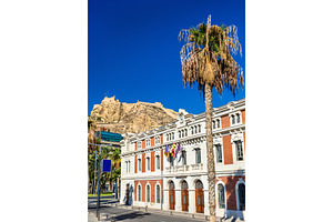 Old custom house at the port of alicante spain stock photo containing spain, an Architecture Photo by Leonid Andronov