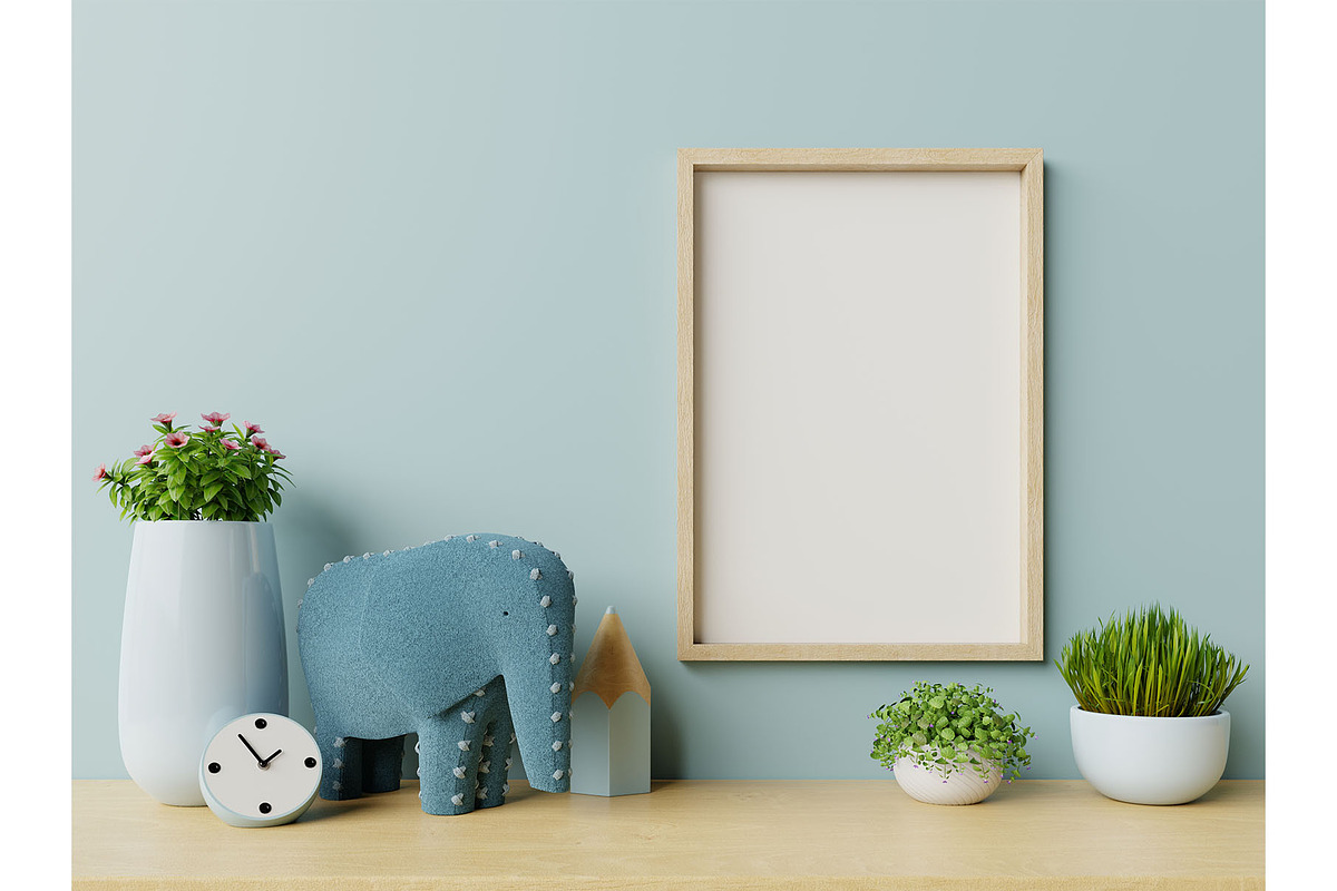 Kids frame mockup 016, a Household Mockup by vanitjan (Photo 2 of 2)