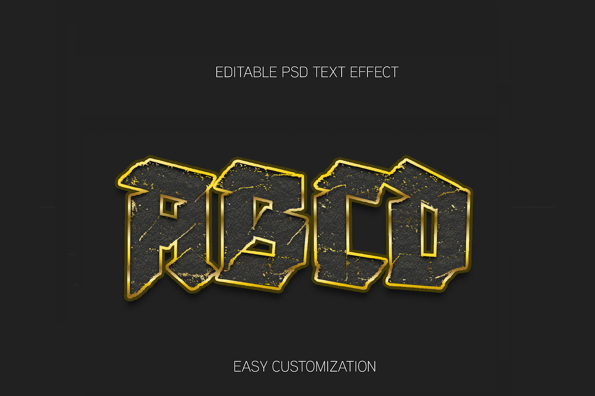 Grunge Celtic Outline Text Effect preview 2