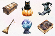 Vintage Halloween Décor Clipart, an Illustration by Dream Creation (Thumbnail 4 of 7)