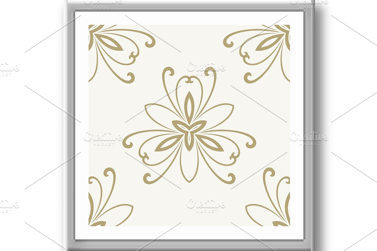 Floral Seamless Vector Pattern, a Decorative Illustration by FineArtStudio (Photo 2 of 3)