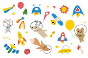 Into space, an Animal Illustration by cutelevindesign (Thumbnail 2 of 7)