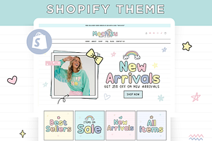 Pastel Shopify Website Template, a Shopify Template by AdvertFox