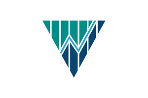 Triangle with Trading Chart Logo, a Branding & Logo Template by Buqancreative