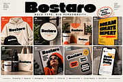 Bostaro – Bold Chunky Display Font, a Script Font by Wow Magic (Thumbnail 2 of 5)
