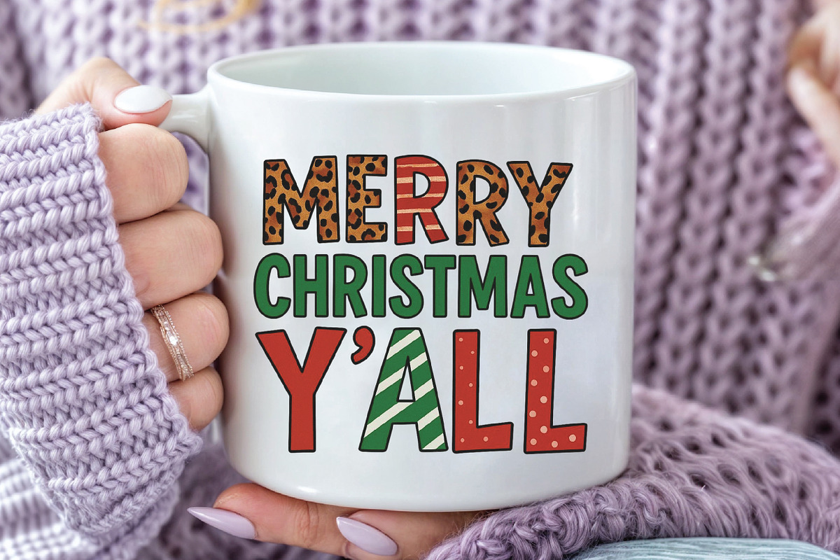 Merry Christmas Christmas PNG, an Illustration by CraftArtStudio (Photo 3 of 4)
