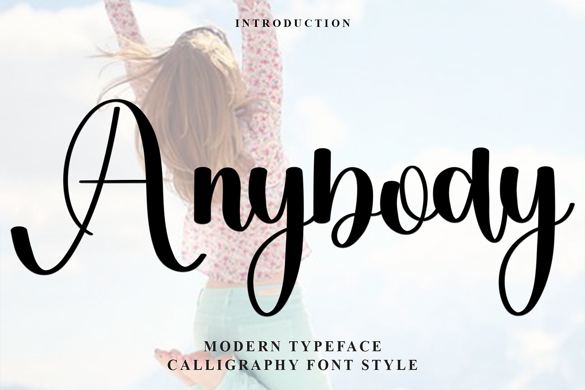 Anybody, a Handwritten Font by FreshTypeINK (Photo 1 of 7)