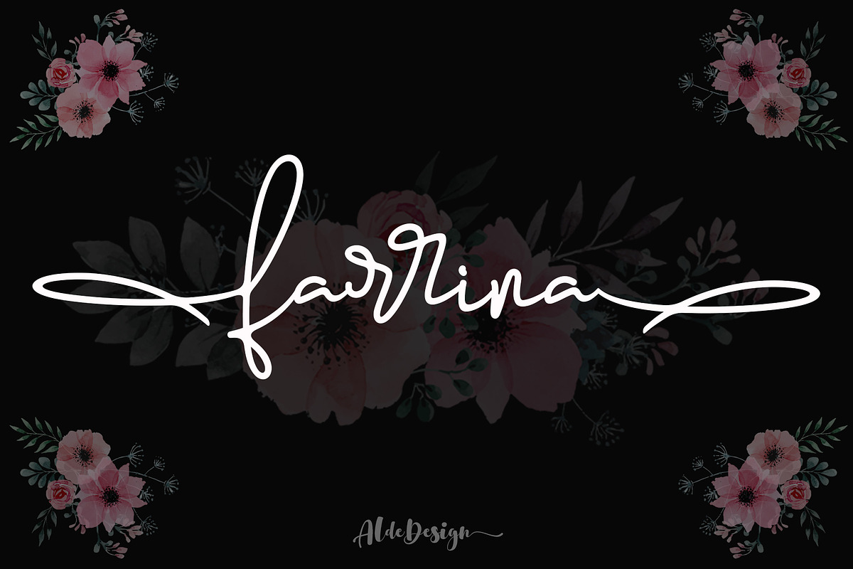 Farrina - Beautiful Script preview 6