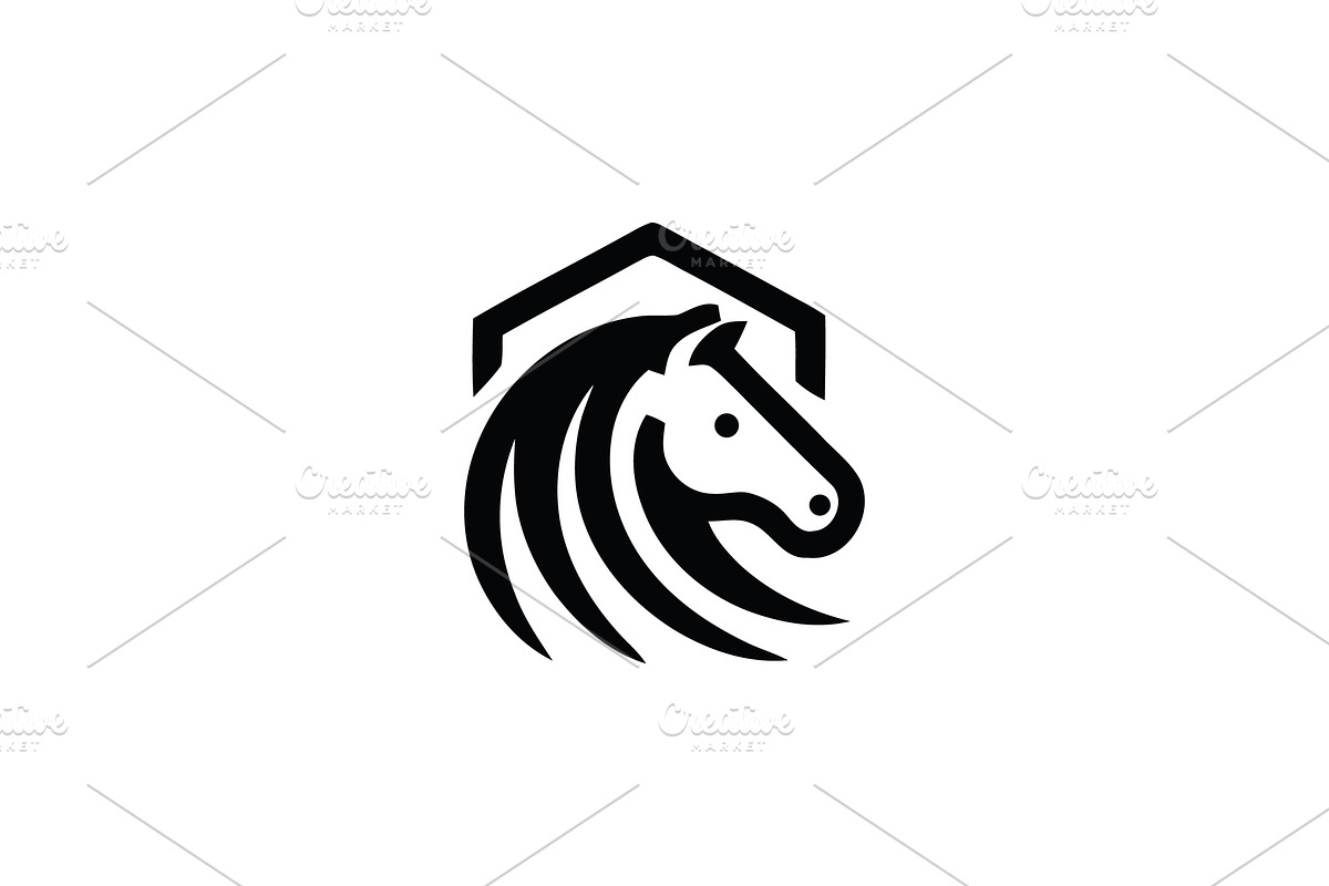 Modern Horse Home Emblem, a Branding & Logo Template by Vectorium Studio (Photo 1 of 2)
