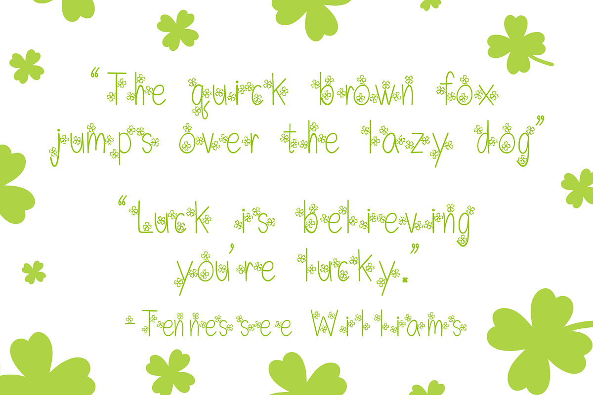 Clover Font, a Handwritten Font by LivelyAutumn11.11 (Photo 4 of 4)