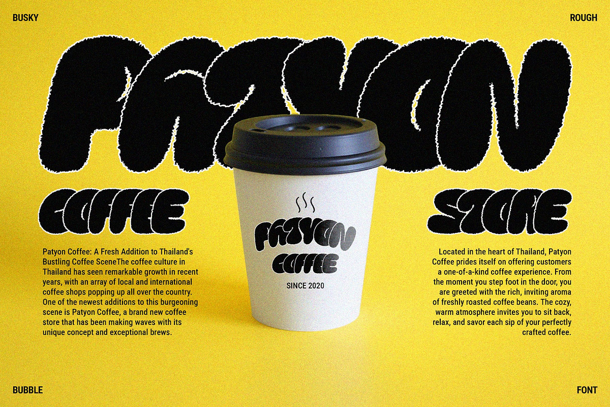 Busky Rough, a Sans Serif Font by Craft Supply Co. (Photo 6 of 8)
