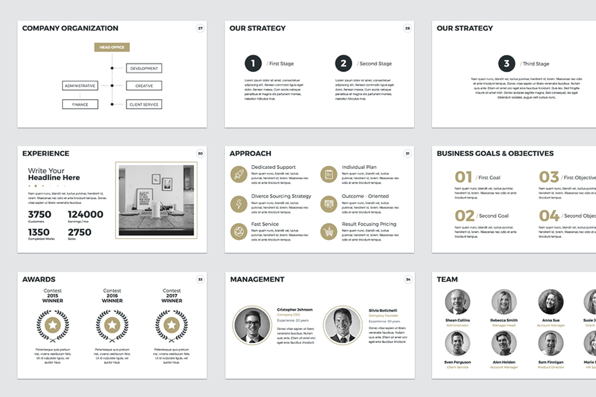 Annual Report PowerPoint Template, a Presentation Template by JetzTemplates (Photo 5 of 8)