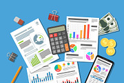 Tax, Auditing and Test Themes, a Finance Illustration by TAlex (Thumbnail 4 of 7)