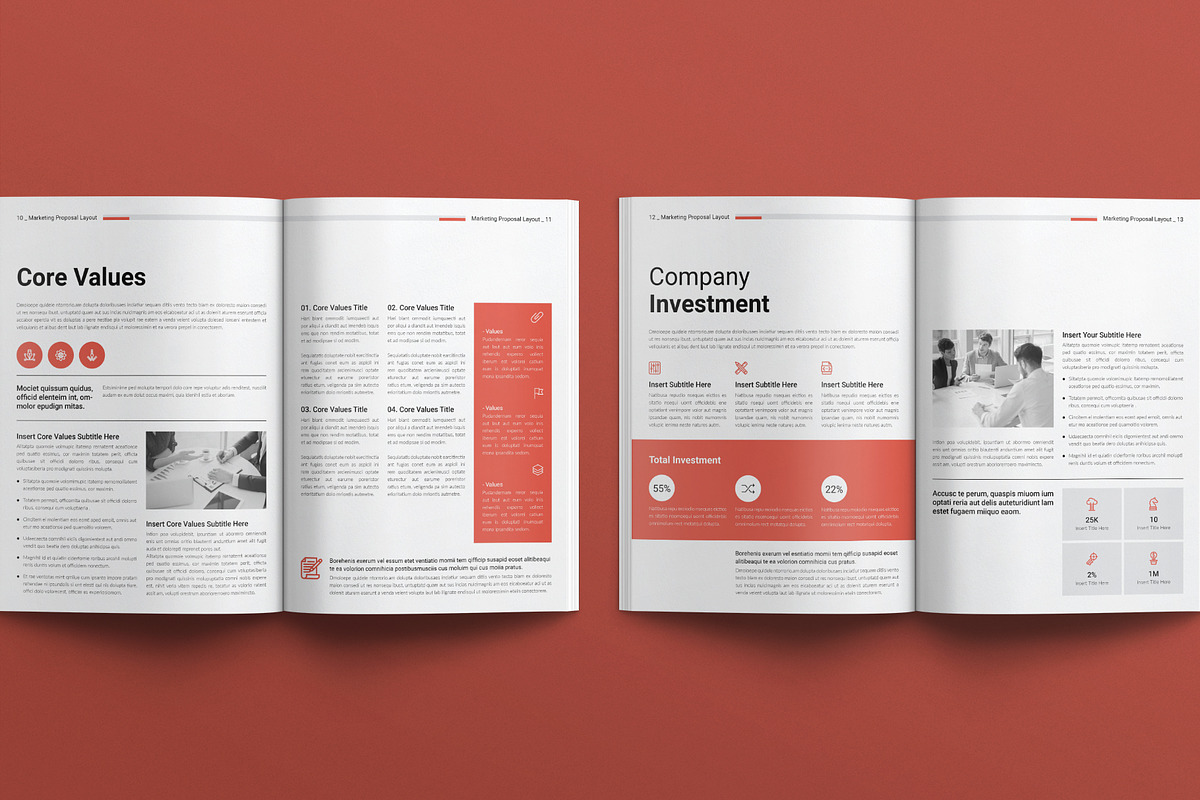 Marketing Proposal Layout Design, a Stationery Template by E-Type (Photo 5 of 8)