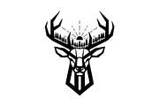 Artistic Geometric Deer Head Bundle, an Illustration by yasushie (Thumbnail 20 of 31)