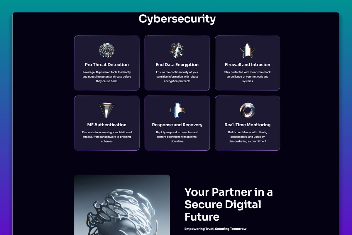 ShieldPro Cybersec Framer Template, a Landing Page Template by Flow Samurai Templates (Photo 3 of 4)
