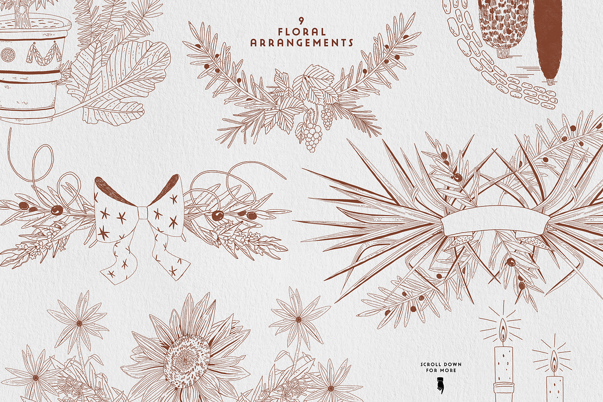 Tuscany Wedding Design Set, a Decorative Illustration by Mente Volante Studio (Photo 4 of 7)