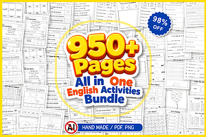 All in One English Activities Bundle, a Marketing Template by Coco Bloom