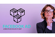 Facebook simple ad templates, a Social Media Template by Santiboca (Thumbnail 3 of 3)