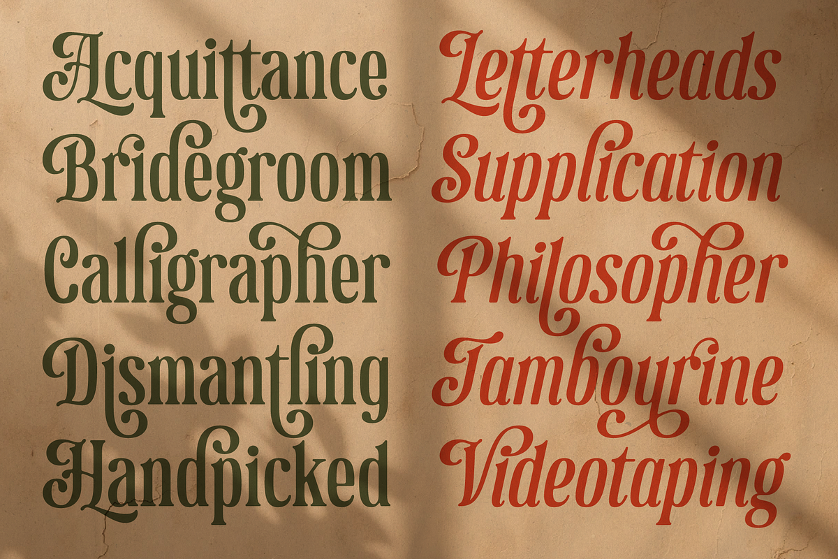 Majestic Letters, a Serif Font by Abbasy Studio (Photo 7 of 11)