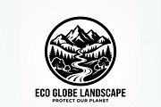 60 Eco Globe Landscape Silhouette, a Technology Illustration by Amazin_art (Thumbnail 8 of 29)