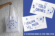 Mediterranean Cuisine, a Food Illustration by YuskinKot (Thumbnail 3 of 6)