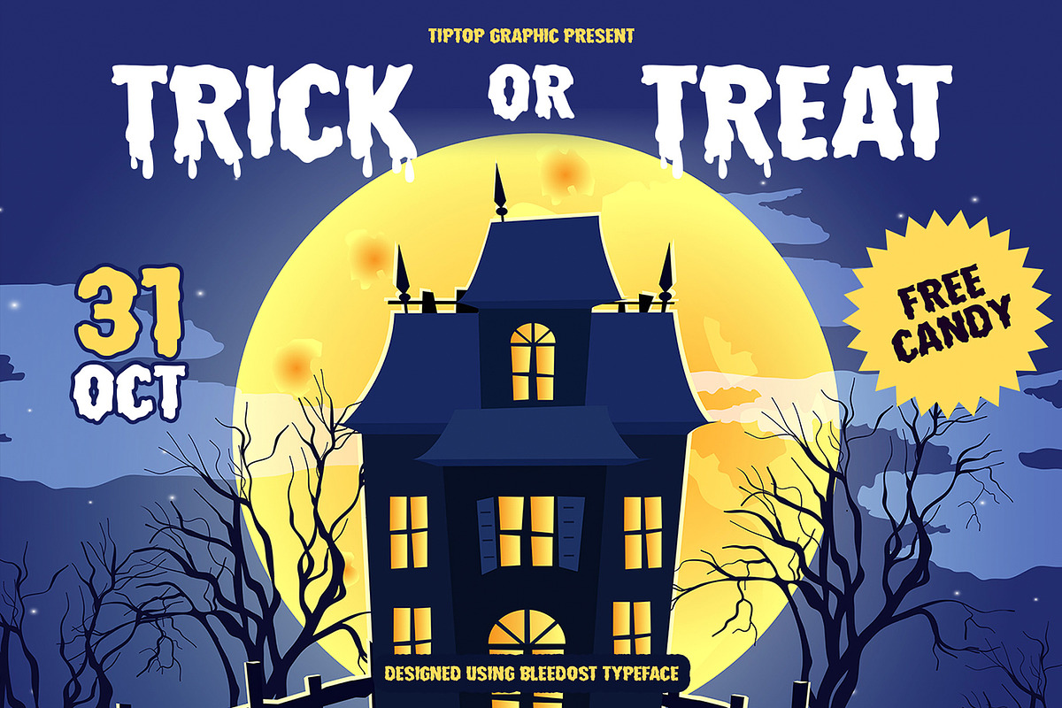 Bleedost – Halloween Display, a Sans Serif Font by Tiptop Graphic (Photo 6 of 10)