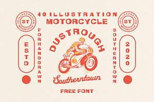 40 Illustrations + 2 font use, a Sport Illustration by Southerntown