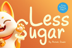 Less Sugar - Cute Playful Font