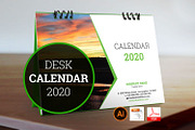 Desk Calendar for 2020 V_2, a Stationery Template by graphicbox (Thumbnail 1 of 5)
