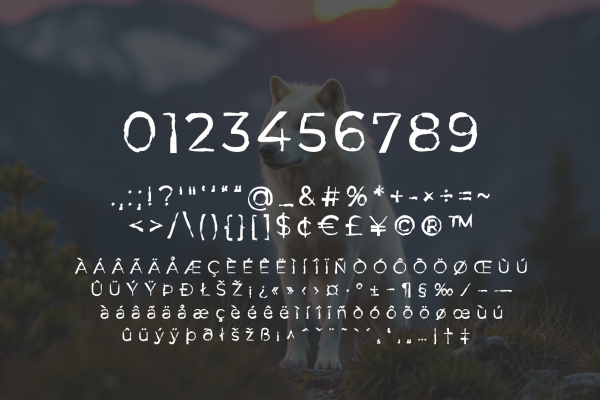 Wolf Claws Font, a Sans Serif Font by yantodesign (Photo 10 of 10)