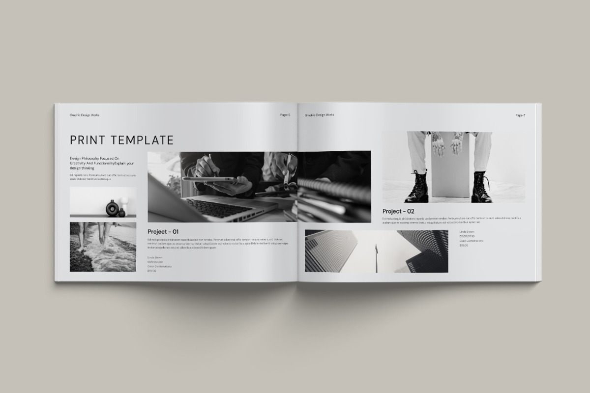 Designer Portfolio Landscape, a Brochure Template by Pixelpick (Photo 4 of 9)