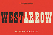 West Arrow - Western Font, a Slab Serif Font by EltaMaxArt (Thumbnail 1 of 13)
