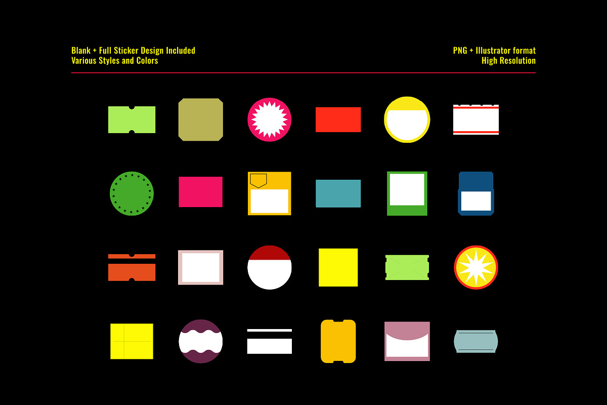 24 Vintage Bodega Price Stickers, an Object Graphic by The Fake PNG (Photo 3 of 5)