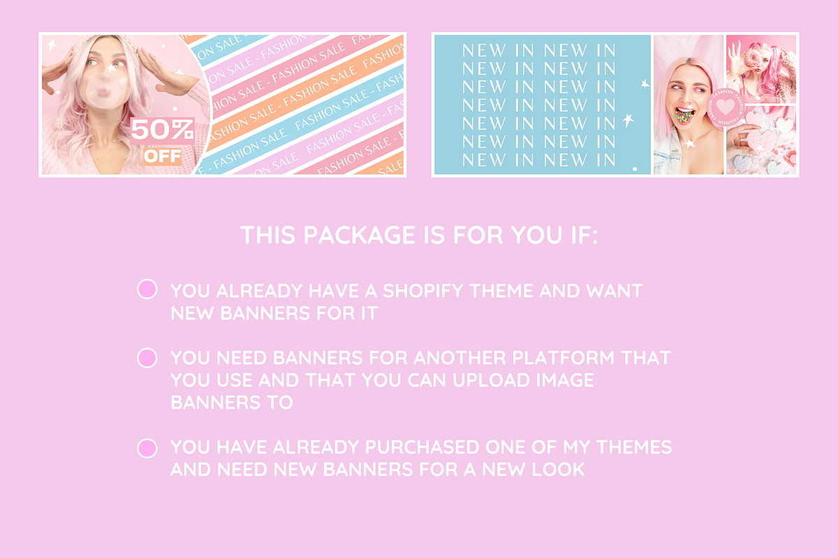 Bright & Fun Shop Banner Templates, a Shopify Template by SunshineStudioBoutique (Photo 5 of 9)