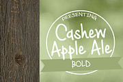 Cashew Apple Ale Bold, a Script Font by Brittney Murphy Design (Thumbnail 1 of 3)