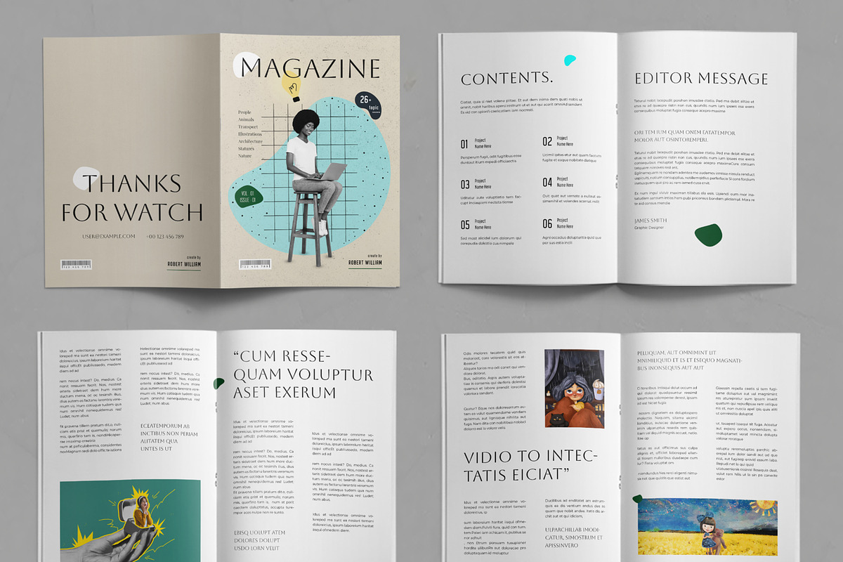 A5 Magazine Template, a Magazine Template by ContestDesign (Photo 2 of 3)