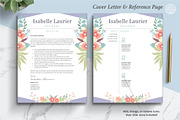 Floral Resume | Creative CV Template, a Resume Template by The Art of Resume (Thumbnail 6 of 8)