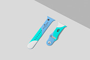 iWatch Rubber Strap Mockups, a Product Mockup by GfxFoundry (Thumbnail 1 of 6)