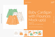 Baby Cardigan with Flounces Mock-up, a Hoody Mockup by Mocca Mockups Store (Thumbnail 3 of 18)