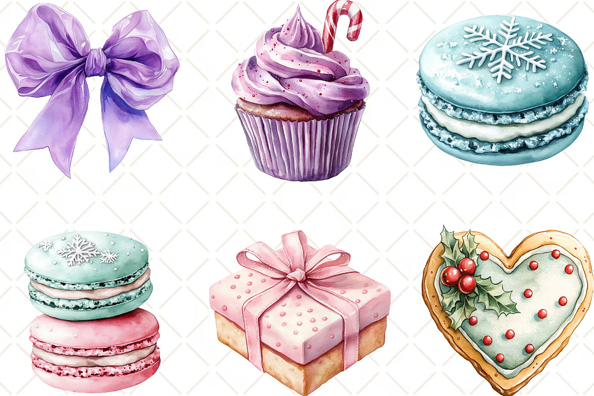 Pastel Christmas Cookies Candy, an Illustration by Black Bird Studio (Photo 4 of 6)