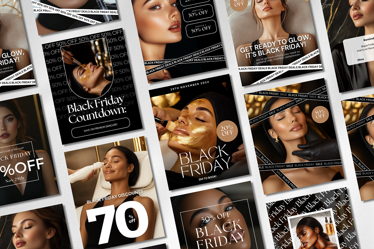 Black Friday Instagram Skincare, a Social Media Template by DesignsbyMariaStudio (Photo 5 of 10)